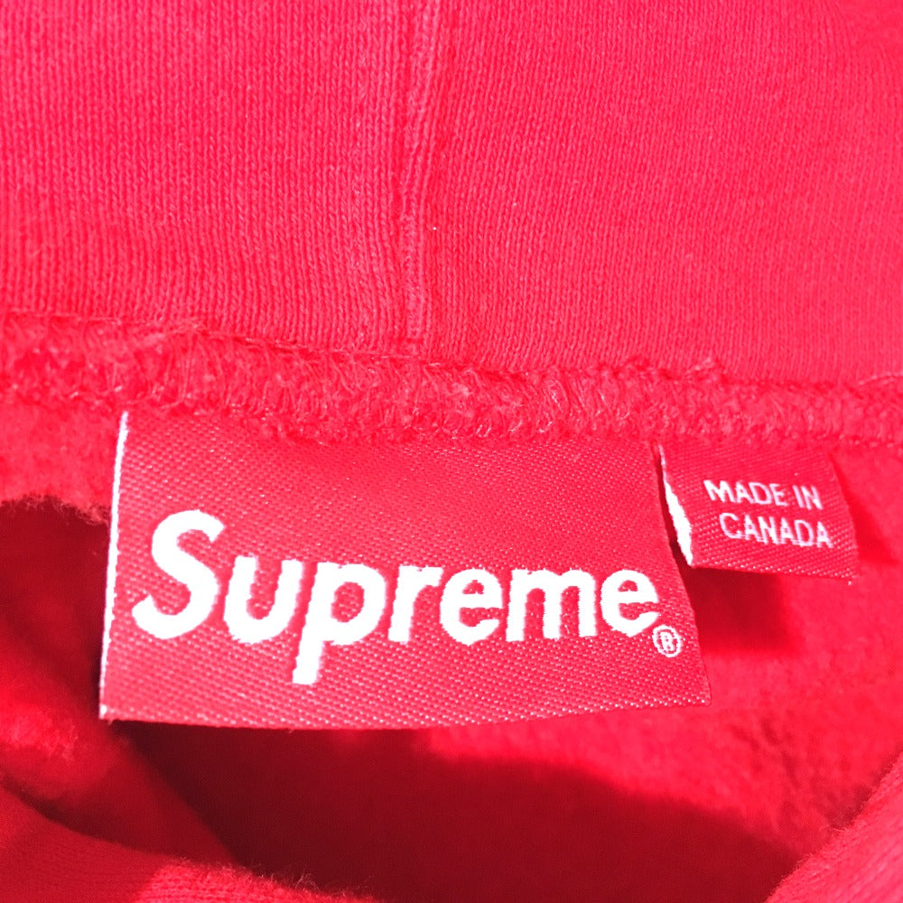 Supreme Pullover Hoodie, 17SS Logo Hooded Sweatshirt, Cotton, Men's, Red