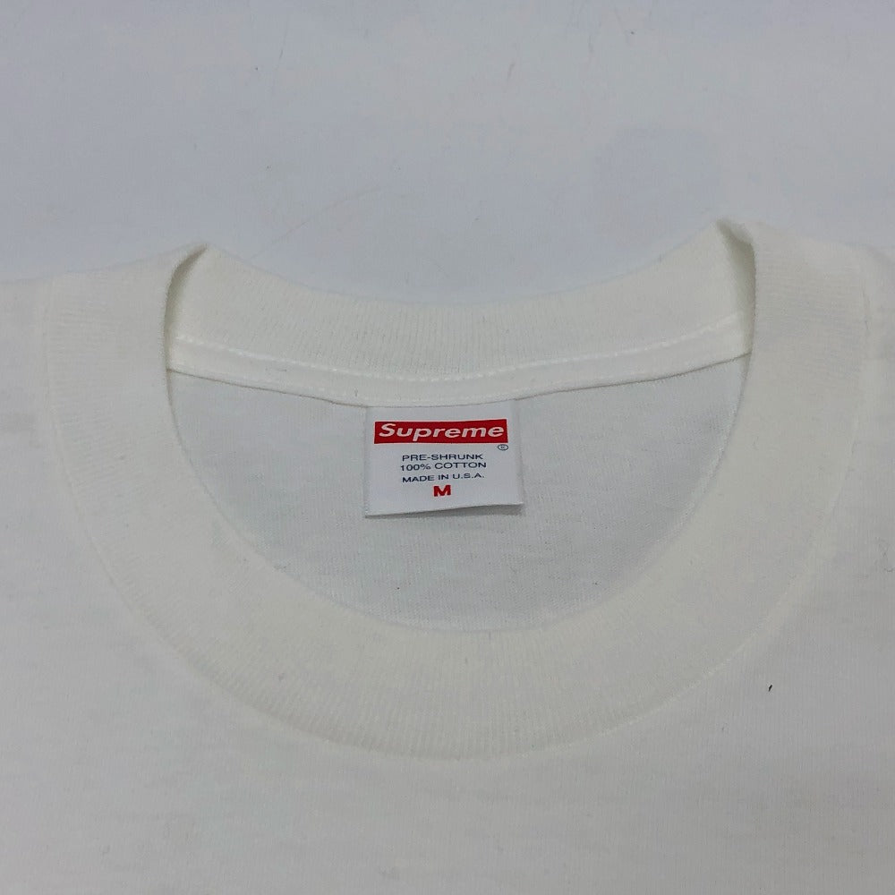 Supreme Box Logo T-Shirt Apparel SUPREME x Swarovski 2019SS Men's Short Sleeve Cotton T-Shirt White x Red