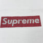 Supreme Box Logo T-Shirt Apparel SUPREME x Swarovski 2019SS Men's Short Sleeve Cotton T-Shirt White x Red