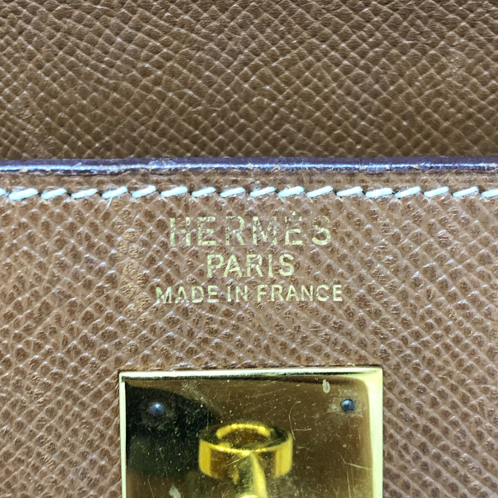 HERMES ケリー35 外縫い 2WAYバック 斜め掛けバック カバン バック ハンドバッグ クシュベル レディース ゴールド G金具 ブラウン - brandshop-reference