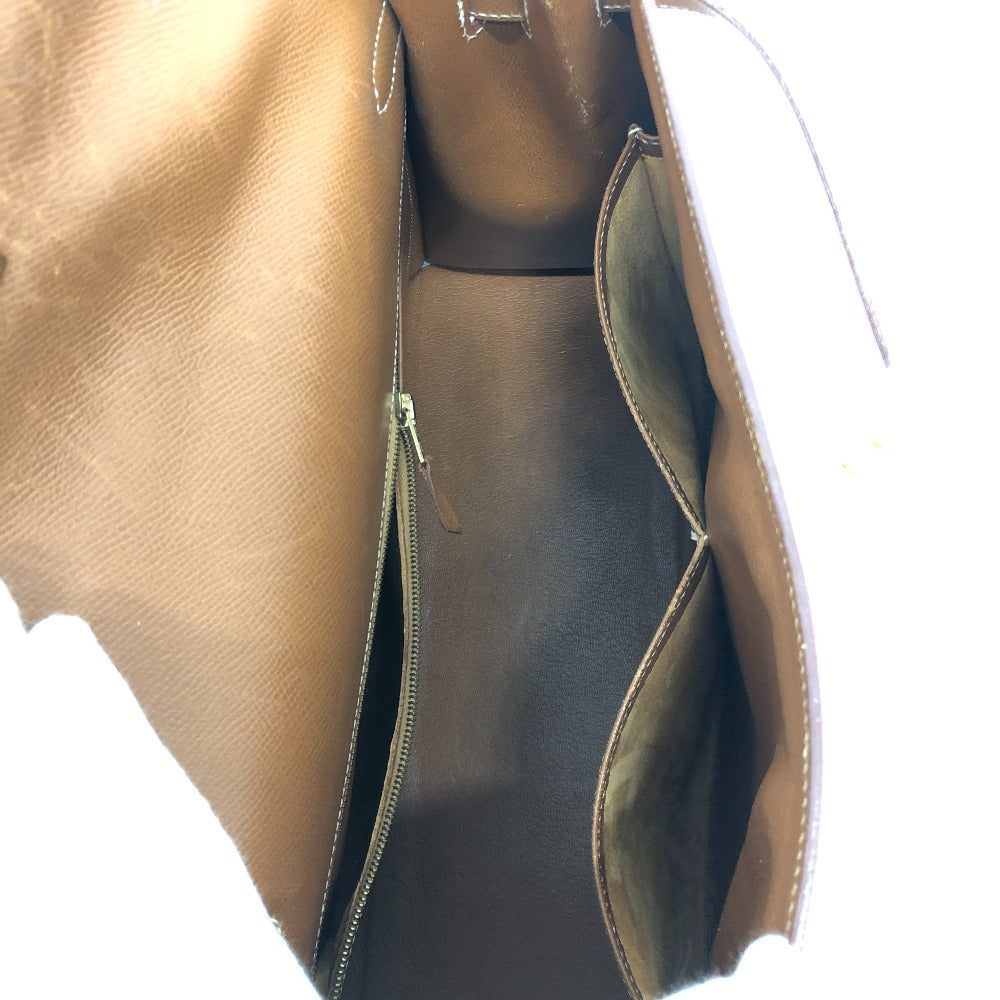 HERMES ケリー35 外縫い 2WAYバック 斜め掛けバック カバン バック ハンドバッグ クシュベル レディース ゴールド G金具 ブラウン - brandshop-reference