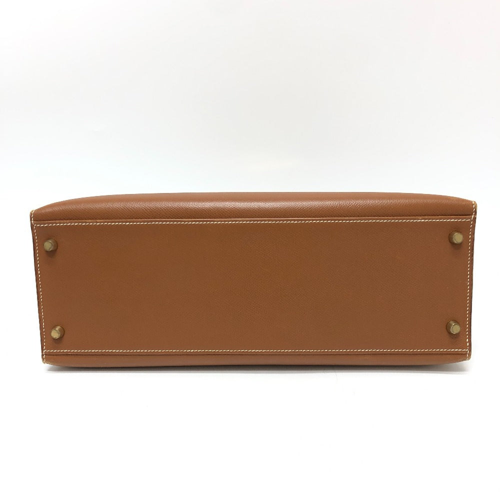 HERMES ケリー35 外縫い 2WAYバック 斜め掛けバック カバン バック ハンドバッグ クシュベル レディース ゴールド G金具 ブラウン - brandshop-reference