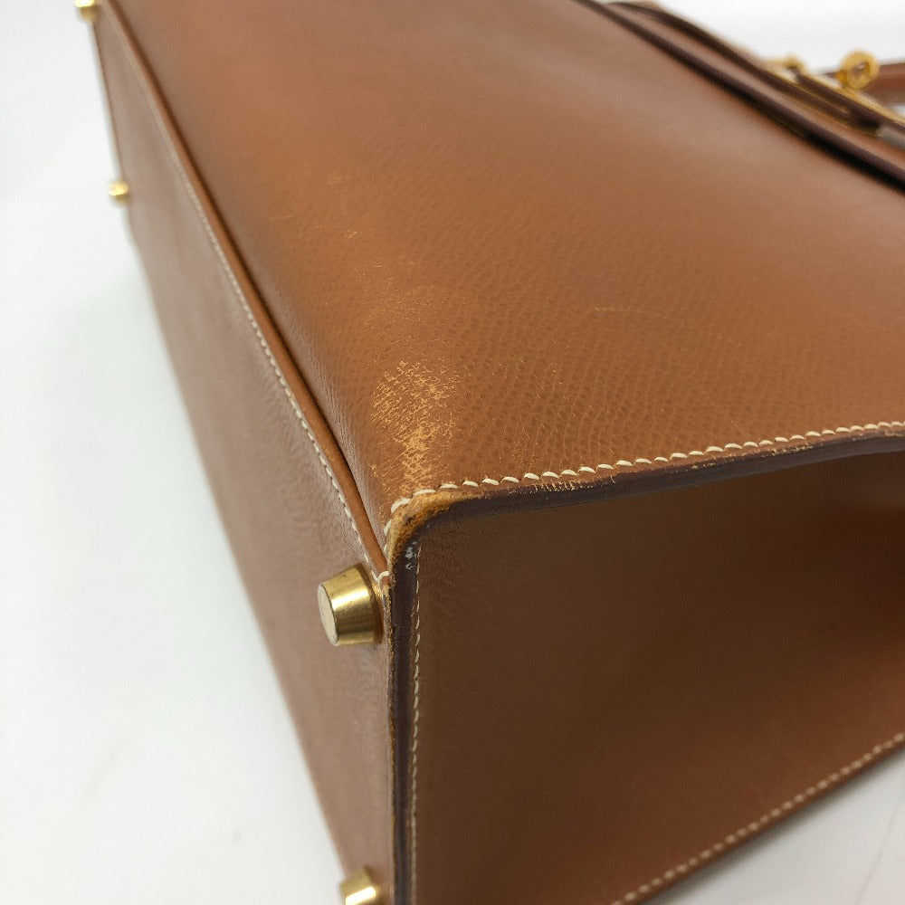 HERMES ケリー35 外縫い 2WAYバック 斜め掛けバック カバン バック ハンドバッグ クシュベル レディース ゴールド G金具 ブラウン - brandshop-reference
