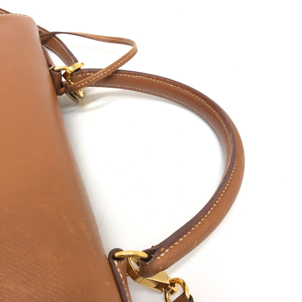 HERMES ケリー35 外縫い 2WAYバック 斜め掛けバック カバン バック ハンドバッグ クシュベル レディース ゴールド G金具 ブラウン - brandshop-reference