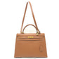 HERMES ケリー35 外縫い 2WAYバック 斜め掛けバック カバン バック ハンドバッグ クシュベル レディース ゴールド G金具 ブラウン - brandshop-reference