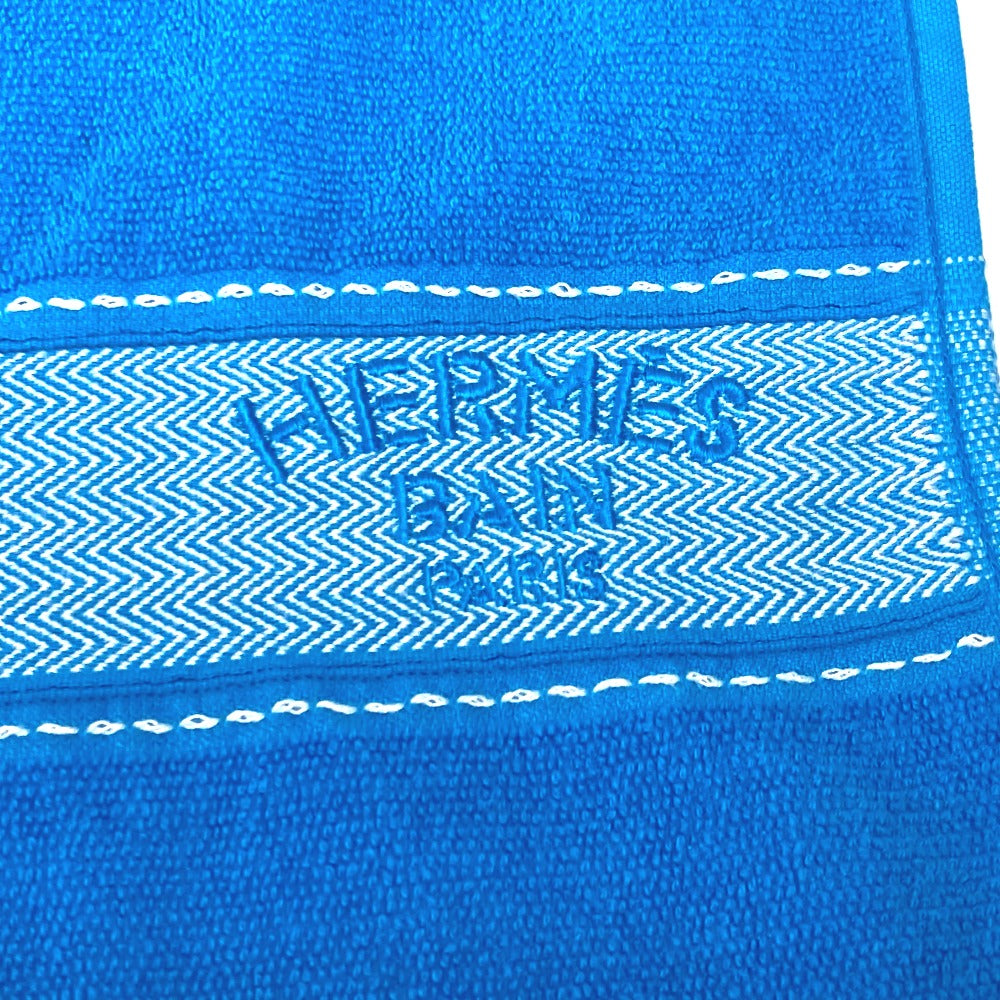 HERMES ロゴ ヨッティング ビーチタオル バスタオル インテリア ひざかけ ブランケット タオル コットン レディース