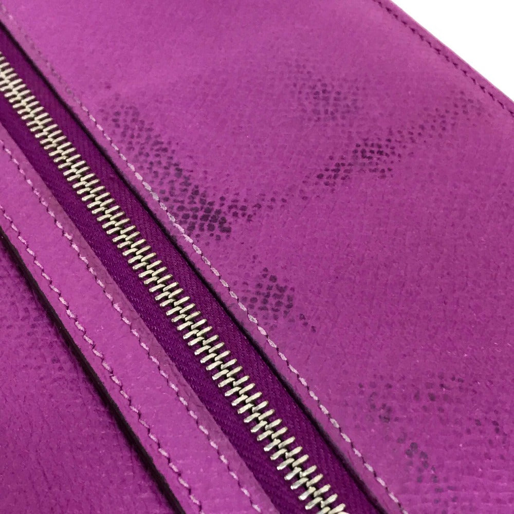 HERMES ベアンスフレ マチ付き 長財布 エプソン レディース シクラメン パープル