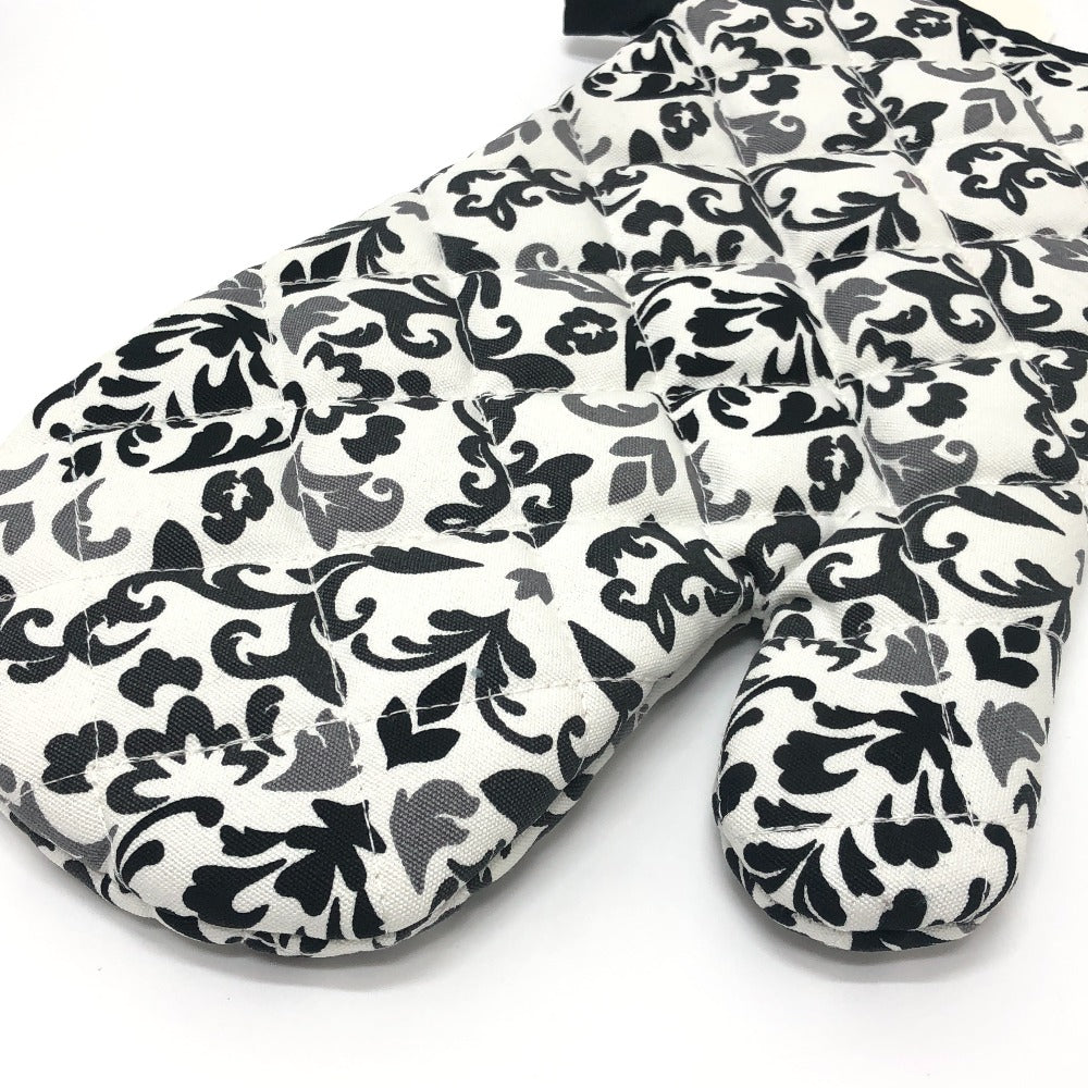 Francfranc Damask Neo Curuk Oven Mitts Kitchenware Cotton Unisex White