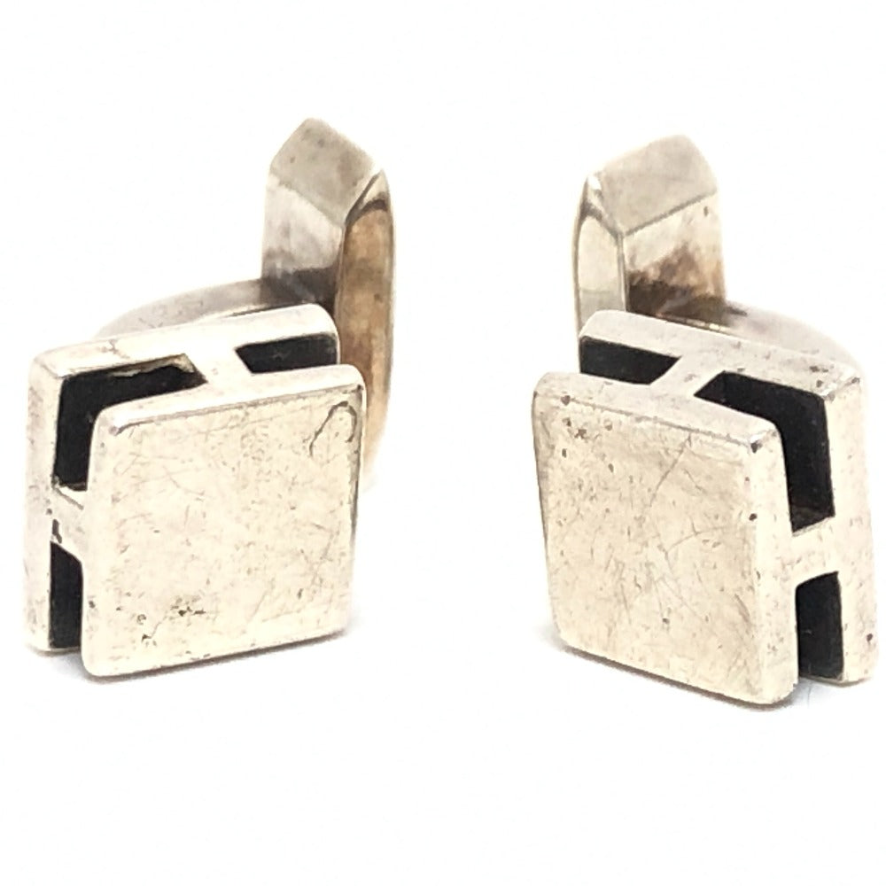 HERMES H スクエア カフス 小物 アクセサリー カフス SV925 レディース シルバー - brandshop-reference