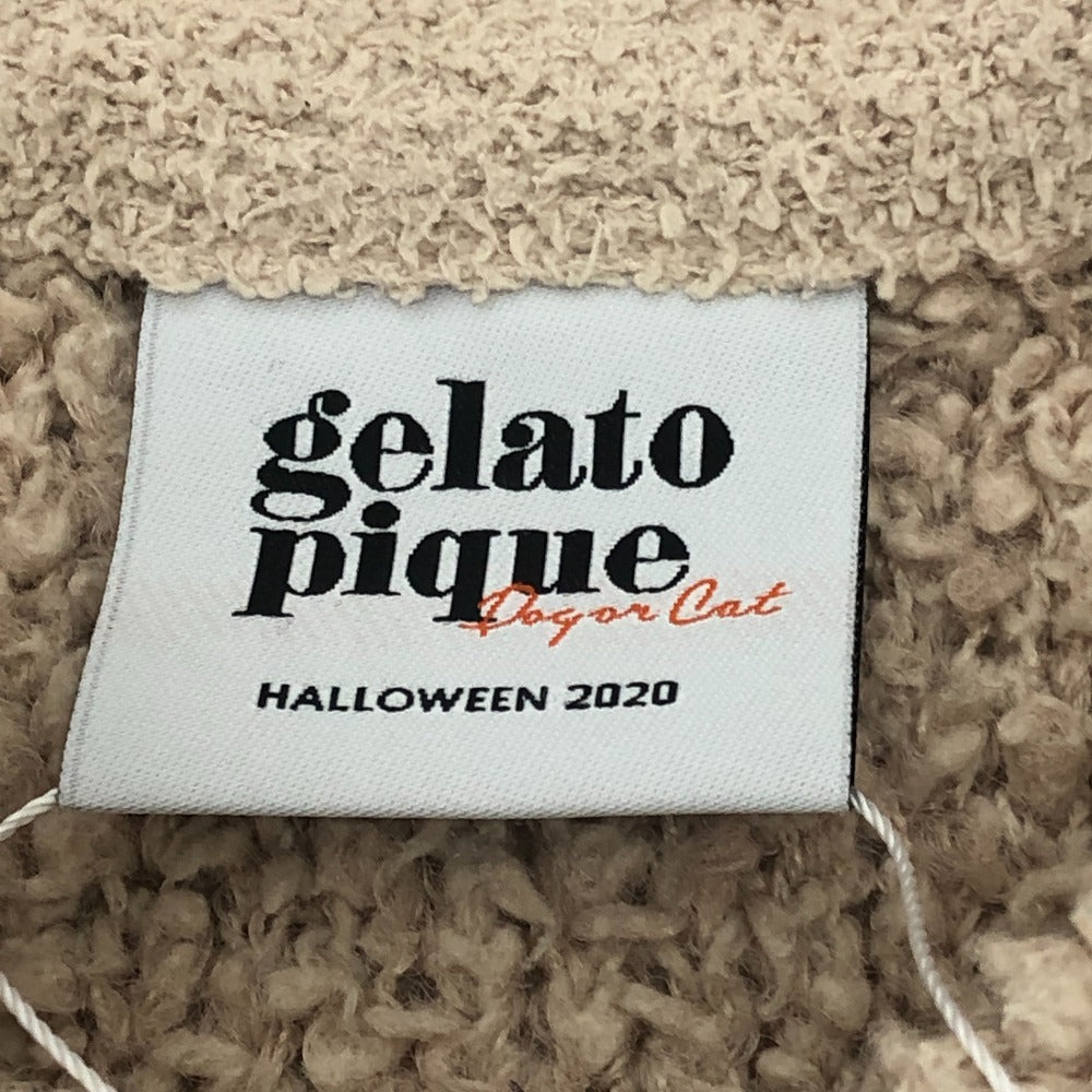 gelato pique ハロウィン 2020 イヌモコbabyポンチョ アパレル ベビー服 フード ポンチョ ポリエステル キッズ ベージュ