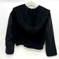 GVGV Women's Wool Hooded Jacket in Black