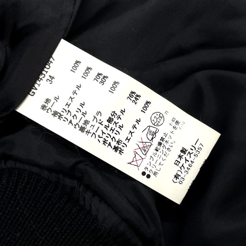 GVGV Women's Wool Hooded Jacket in Black