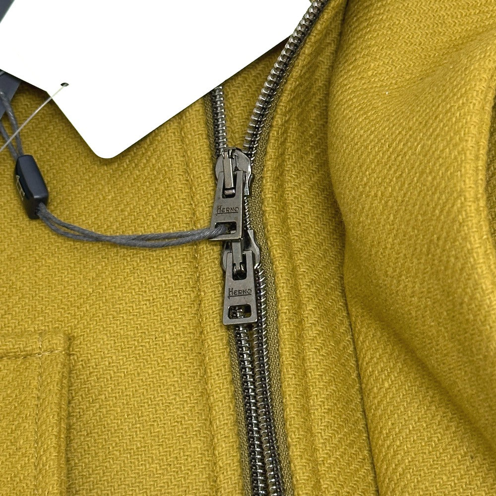 Herno PA000109U パッカブル アパレル ジップアップ ロングコート アウター  ロングコート ウール メンズ ブラウン - brandshop-reference