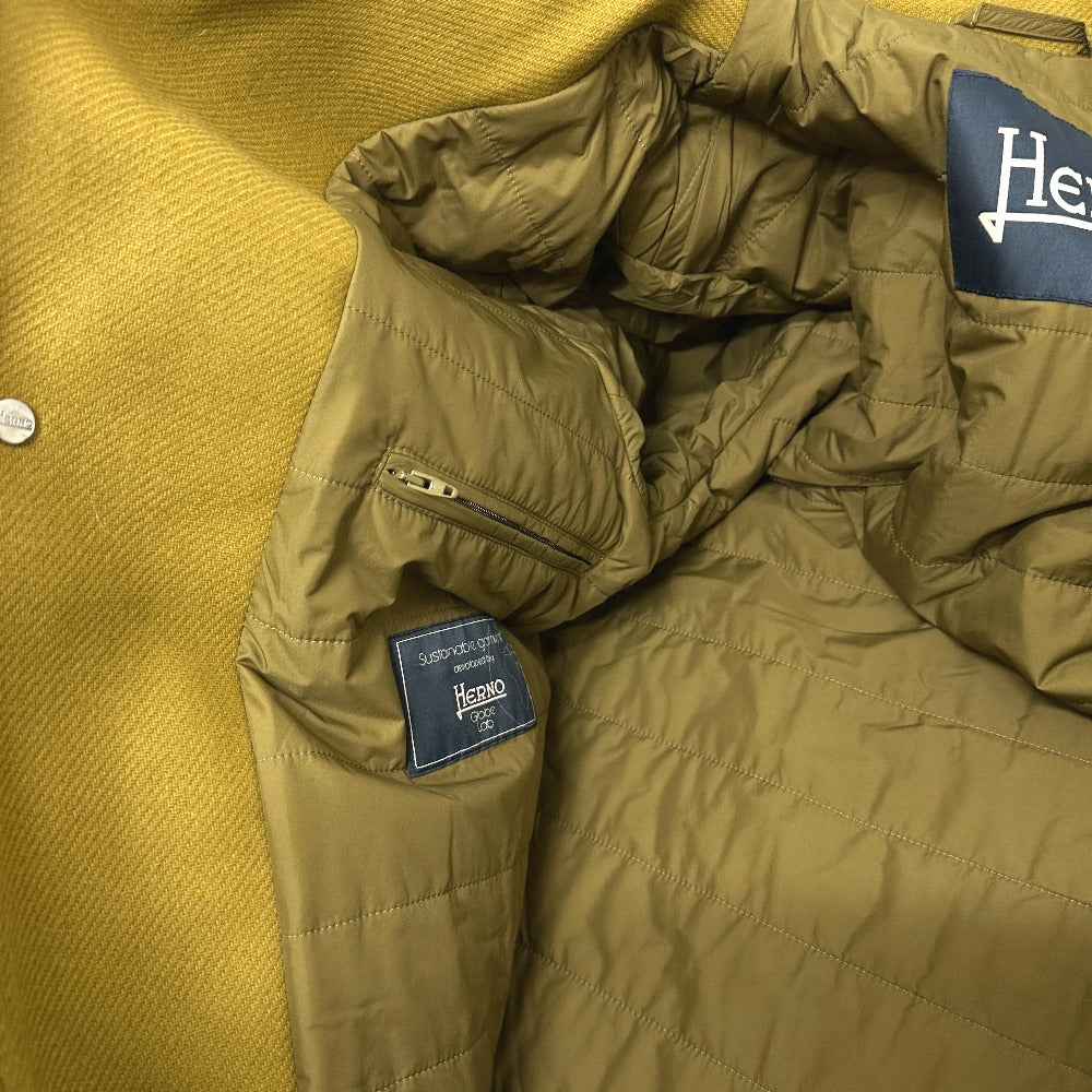 Herno PA000109U パッカブル アパレル ジップアップ ロングコート アウター  ロングコート ウール メンズ ブラウン - brandshop-reference