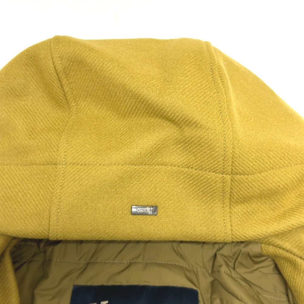 Herno PA000109U パッカブル アパレル ジップアップ ロングコート アウター  ロングコート ウール メンズ ブラウン - brandshop-reference