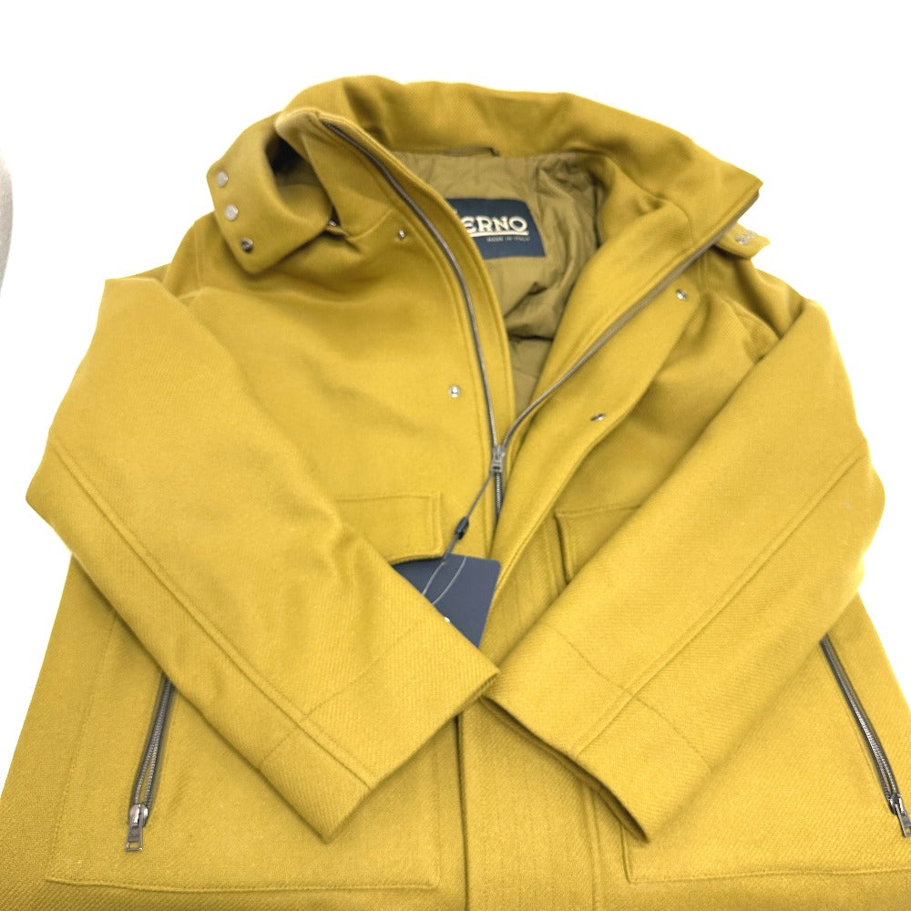 Herno PA000109U パッカブル アパレル ジップアップ ロングコート アウター  ロングコート ウール メンズ ブラウン - brandshop-reference