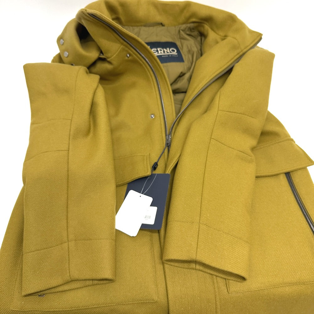 Herno PA000109U パッカブル アパレル ジップアップ ロングコート アウター  ロングコート ウール メンズ ブラウン - brandshop-reference