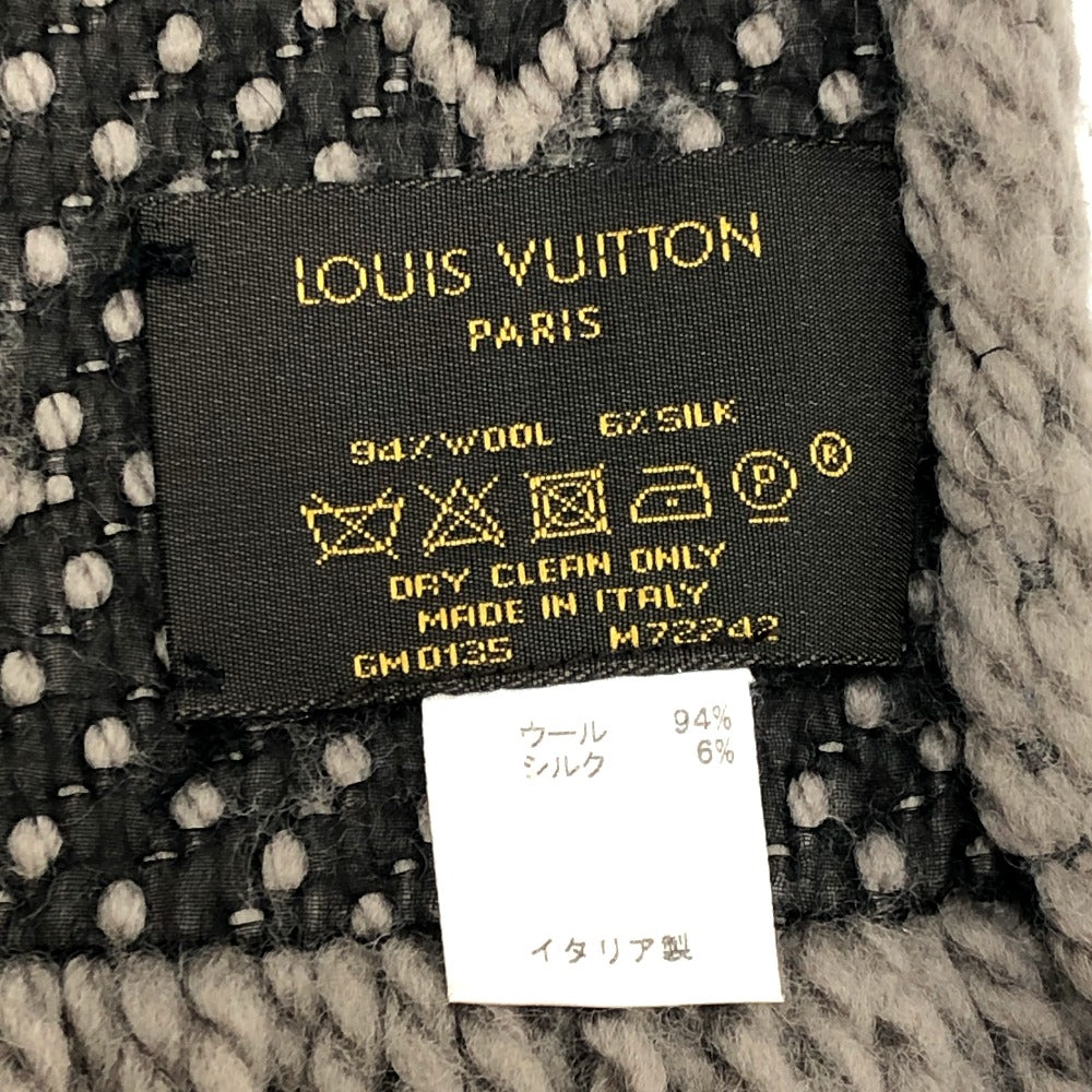 LOUIS VUITTON M72242 エシャルプ ロゴマニア ファッション小物 冬小物 防寒具 マフラー ウール レディース ヴェローヌ グレー