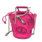 ROGER VIVIER Funny Love 2WAY Bag Chain Shoulder Bag Handbag Suede Women's Pink