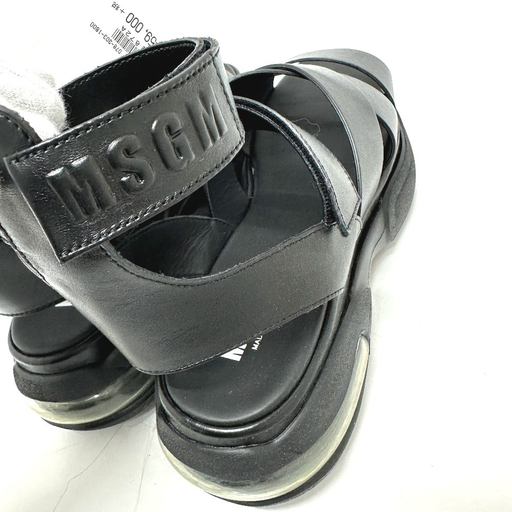 MSGM 2242MDS19 グラディエーター サンダル レザー レディース ブラック - brandshop-reference