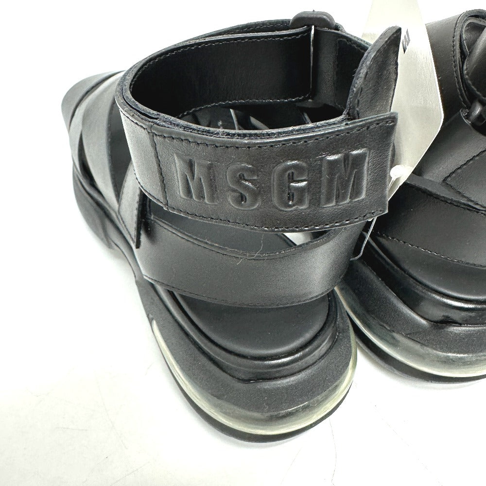 MSGM 2242MDS19 グラディエーター サンダル レザー レディース ブラック - brandshop-reference