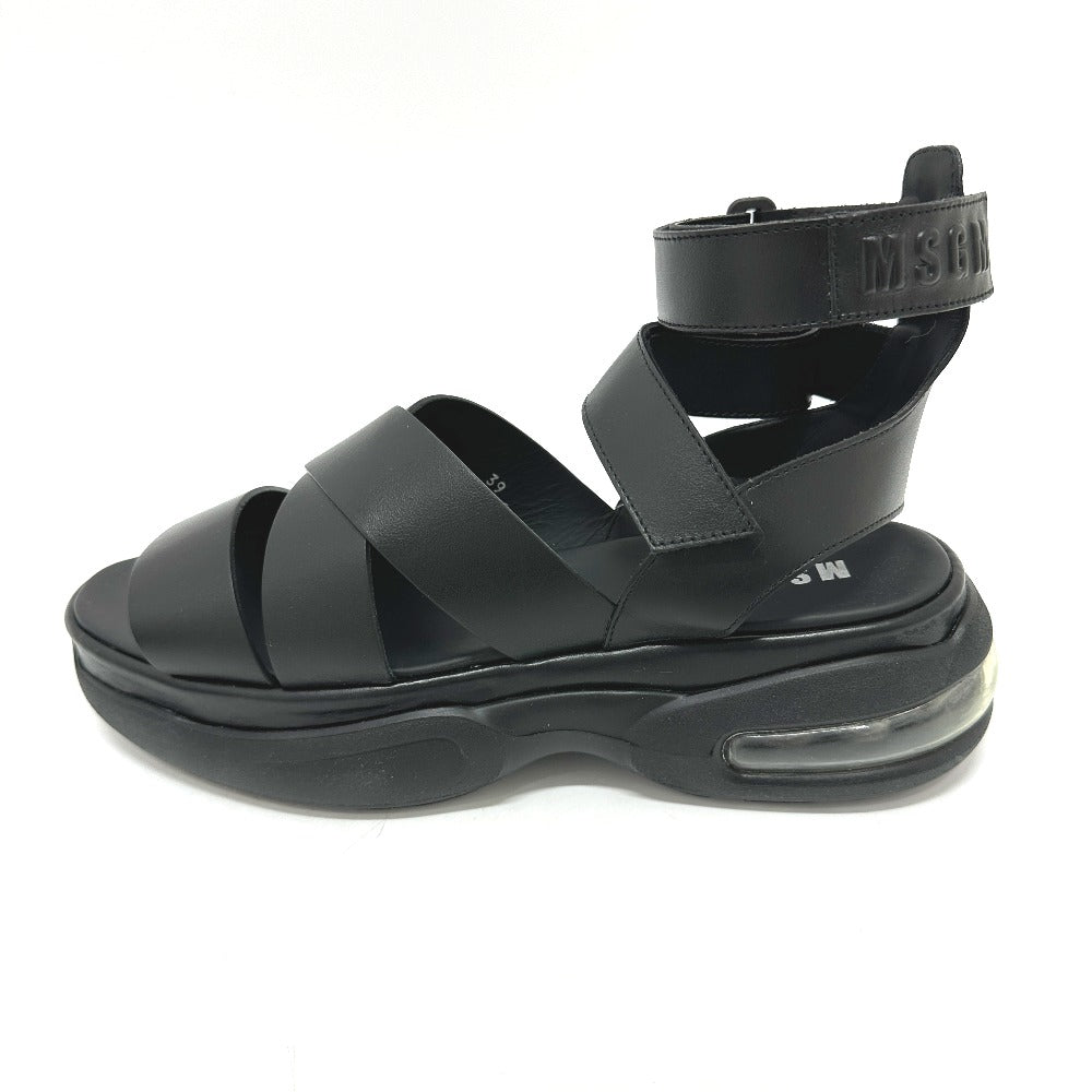 MSGM 2242MDS19 グラディエーター サンダル レザー レディース ブラック - brandshop-reference