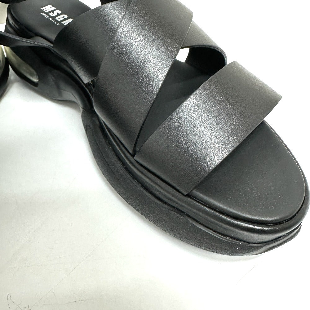 MSGM 2242MDS19 グラディエーター サンダル レザー レディース ブラック - brandshop-reference