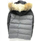 CANADA GOOSE 2581M Clarence Coat, Men's Gray Down Jacket with Fur Hood