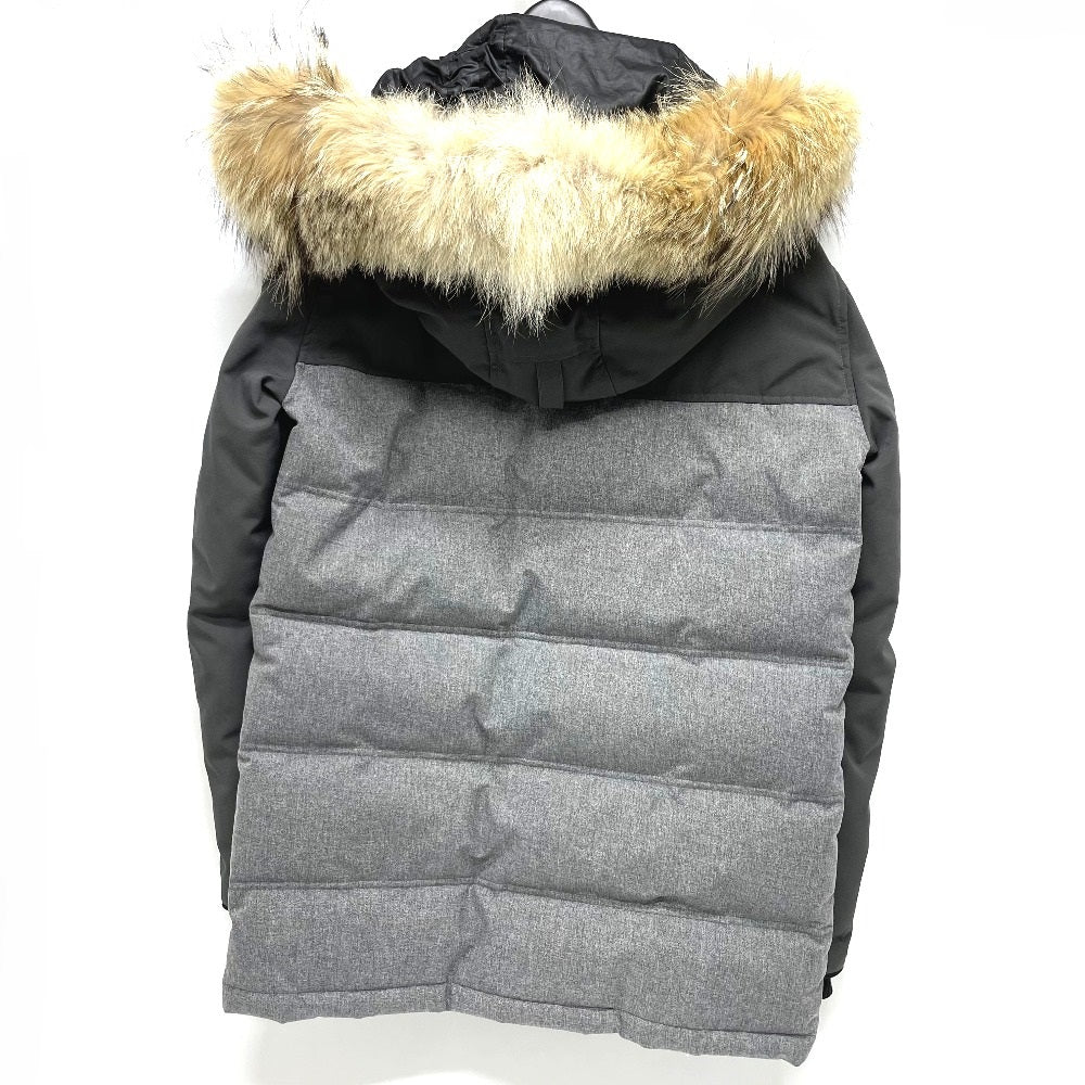 CANADA GOOSE 2581M Clarence Coat, Men's Gray Down Jacket with Fur Hood