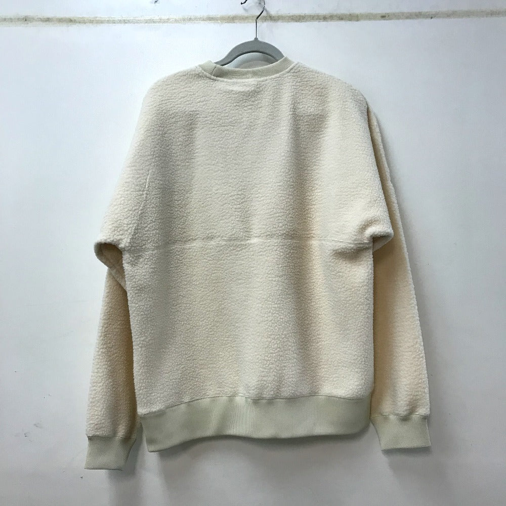 Bristol FCRB-222045 F.C.Real Bristol BOA FLEECE BIG LOGO CREWNECK TOP ボア フリース トレーナー ポリエステル メンズ OFF WHITE ホワイト