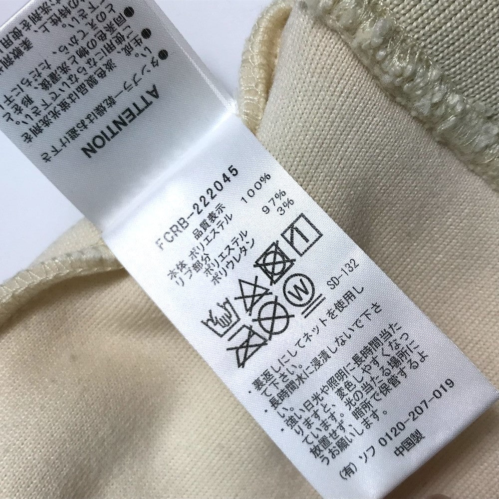 Bristol FCRB-222045 F.C.Real Bristol BOA FLEECE BIG LOGO CREWNECK TOP ボア フリース トレーナー ポリエステル メンズ OFF WHITE ホワイト