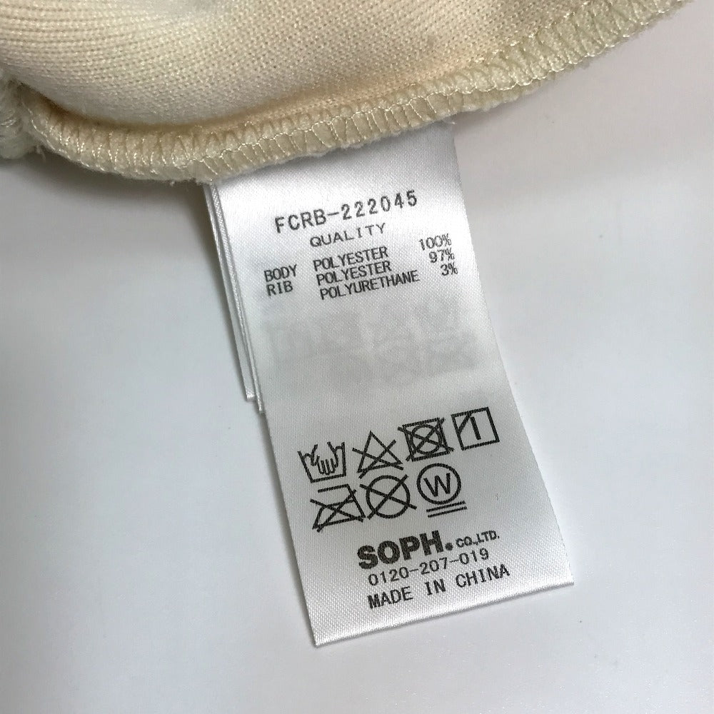 Bristol FCRB-222045 F.C.Real Bristol BOA FLEECE BIG LOGO CREWNECK TOP ボア フリース トレーナー ポリエステル メンズ OFF WHITE ホワイト