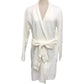 Peach John Salon by Peach John Fluffy Loungewear Long-Sleeve Gown Pajamas Tops & More Cotton Ladies White