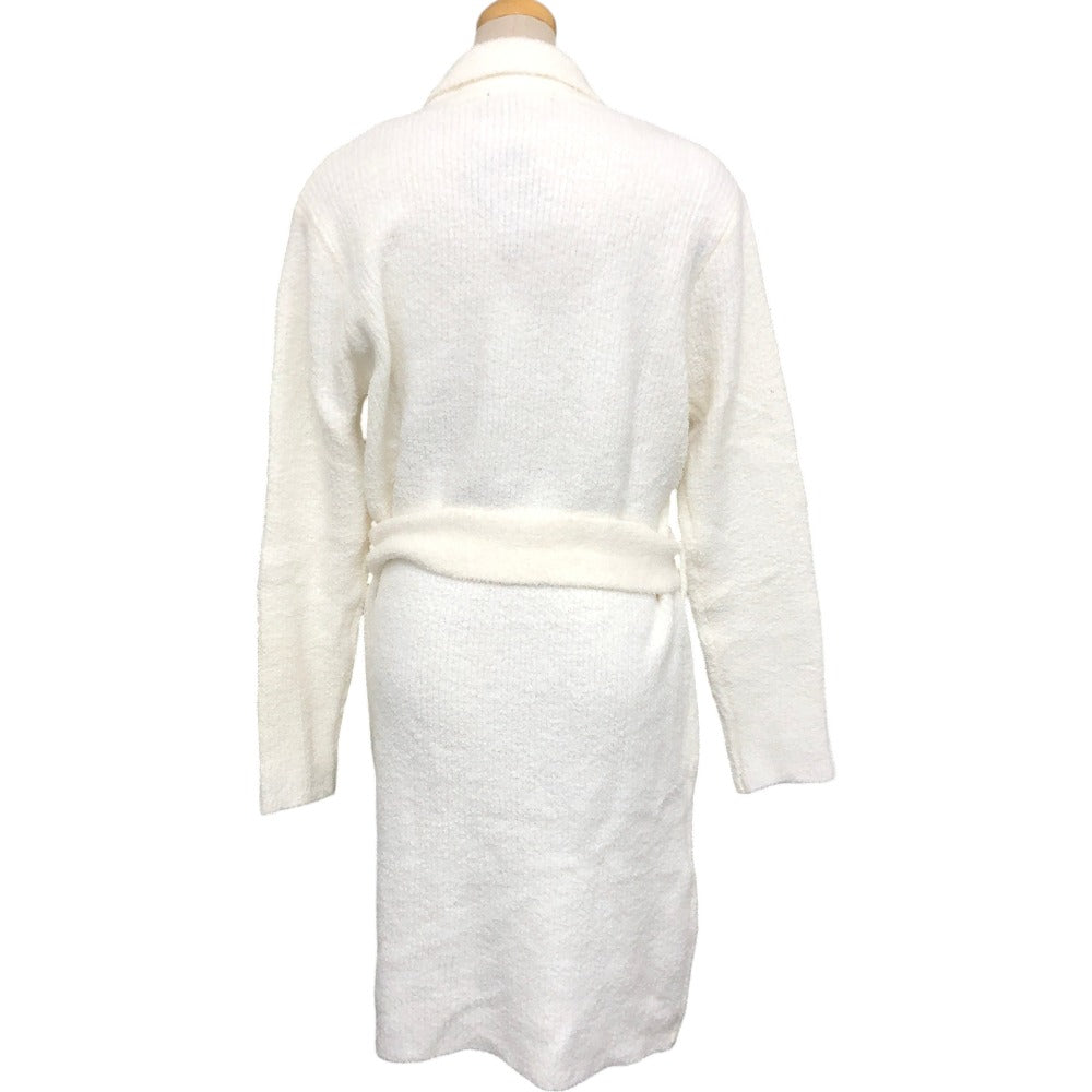 Peach John Salon by Peach John Fluffy Loungewear Long-Sleeve Gown Pajamas Tops & More Cotton Ladies White