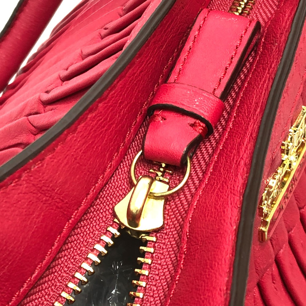 COACH 21281 マディソン ギャザード 2WAYバック トートバック バック カバン トートバッグ レザー レディース レッド - brandshop-reference