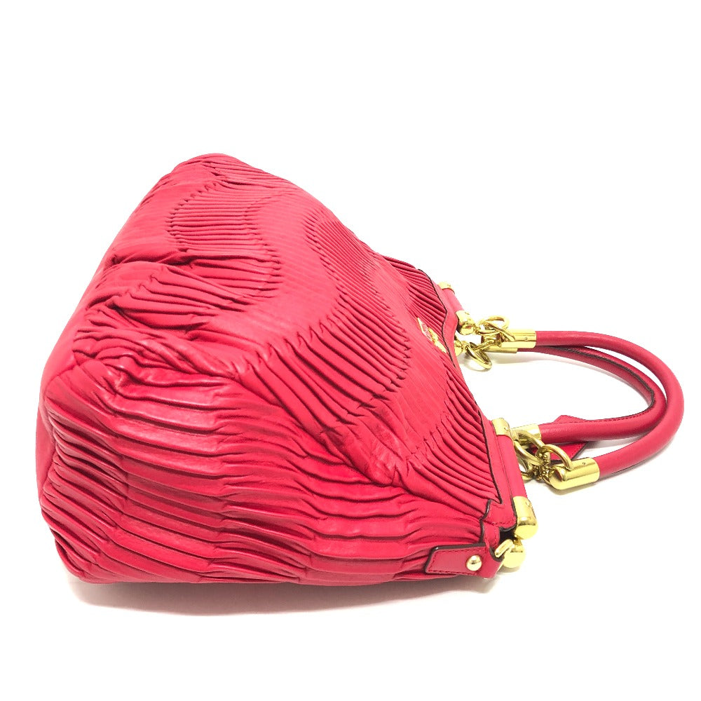 COACH 21281 マディソン ギャザード 2WAYバック トートバック バック カバン トートバッグ レザー レディース レッド - brandshop-reference