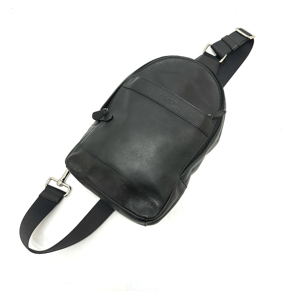 COACH F54770 ロゴ クロスボディ カバン ボディバッグ レザー レディース ブラック - brandshop-reference