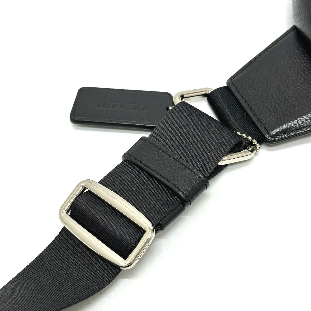 COACH F54770 ロゴ クロスボディ カバン ボディバッグ レザー レディース ブラック - brandshop-reference