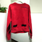 OFF-WHITE OMBA021S188750502010 Sweatshirt, 2018SS Champion Collaboration Crew Neck Sweatshirt, Cotton, Men's, Red/Black