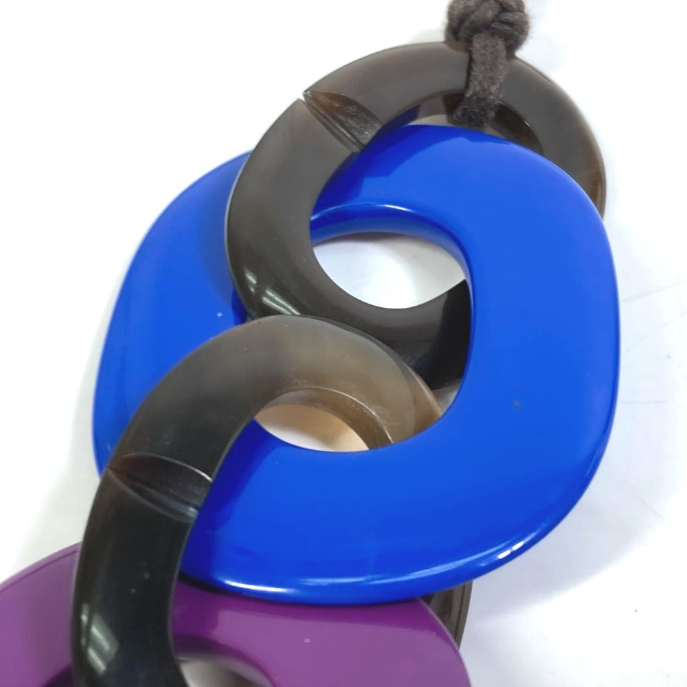HERMES Caramba Multicolor Necklace in Buffalo Horn, Red, for Women