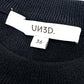 UN3D 522422601101 Short Knit Top, Sleeve-Toggle Knit, Short Length, Rayon, Women's, Black