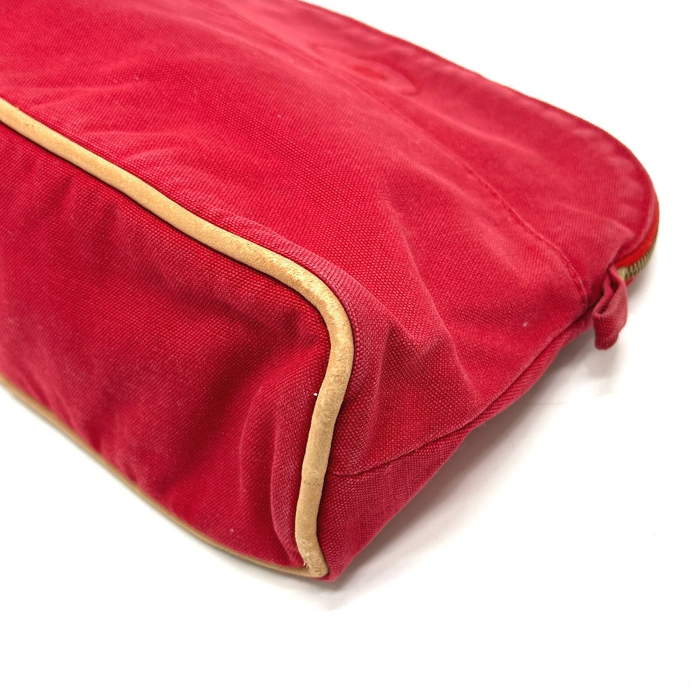 HERMES ボリードポーチ25 ポーチ キャンバス レディース レッド - brandshop-reference