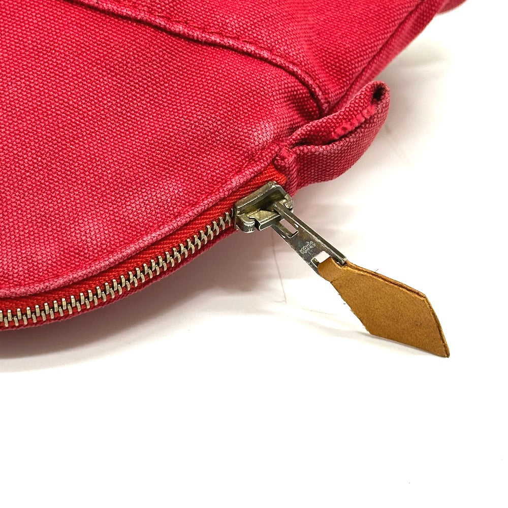 HERMES ボリードポーチ25 ポーチ キャンバス レディース レッド - brandshop-reference