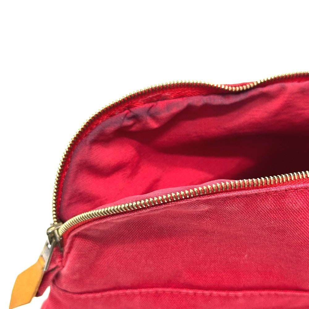 HERMES ボリードポーチ25 ポーチ キャンバス レディース レッド - brandshop-reference