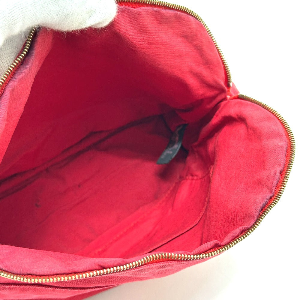 HERMES ボリードポーチ25 ポーチ キャンバス レディース レッド - brandshop-reference