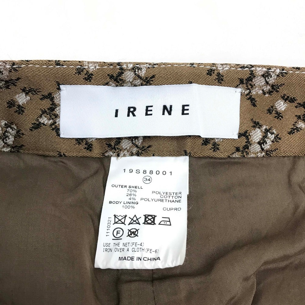 IRENE 19S Flower Satin Pants, Women's, Brown