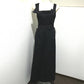 IRENE 20A85006 Double Wrap Apron Dress, Women's, Black