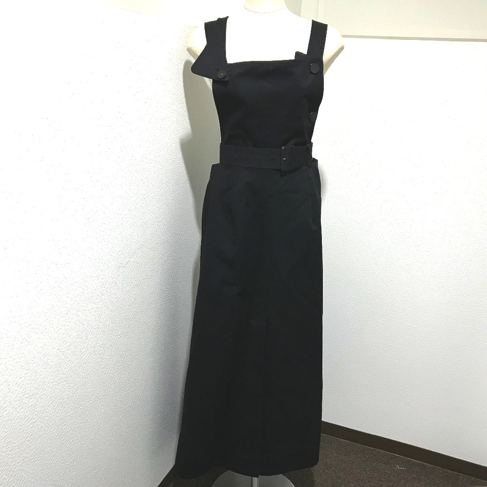 IRENE 20A85006 Double Wrap Apron Dress, Women's, Black