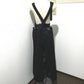 IRENE 20A85006 Double Wrap Apron Dress, Women's, Black