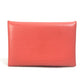 HERMES Bifold Calvi Business Card Holder, Pass Case, Card Case, Epson, Women's, Rose Texas, Red